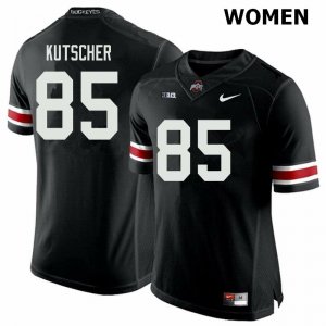 NCAA Ohio State Buckeyes Women's #85 Austin Kutscher Black Nike Football College Jersey UXM3545ZZ